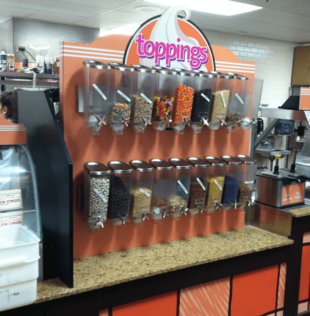 Wall-mounted ice cream topping dispenser - EZP2890 - Rosseto