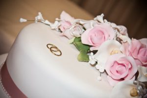 wedding cake up close