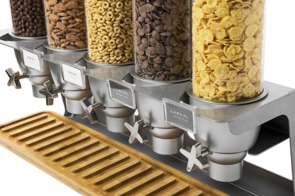 breakfast buffet - cereal dispensers