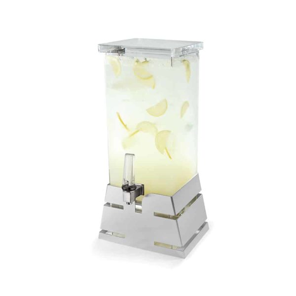 Rosseto LD121 2 gal Beverage Dispenser w/ Ice Basket - Plastic