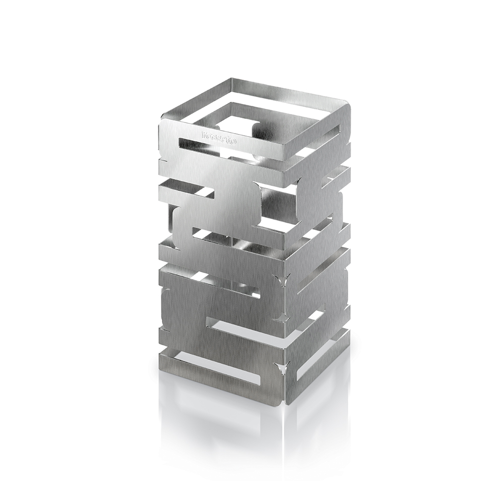 SKYCAP® 12” Stainless Steel Brushed Finish Square Multi-Level Riser ...