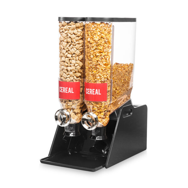 PRO-BULK Dispenser System Double Table-Top with Black Acrylic Stand & Catch Tray - DS106
