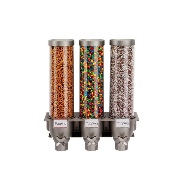 Dry Topping Dispensers for Ice Cream, Granola & Frozen Yogurt