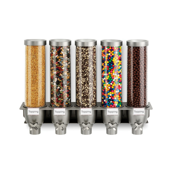 Dry Topping Dispensers for Ice Cream, Granola & Frozen Yogurt