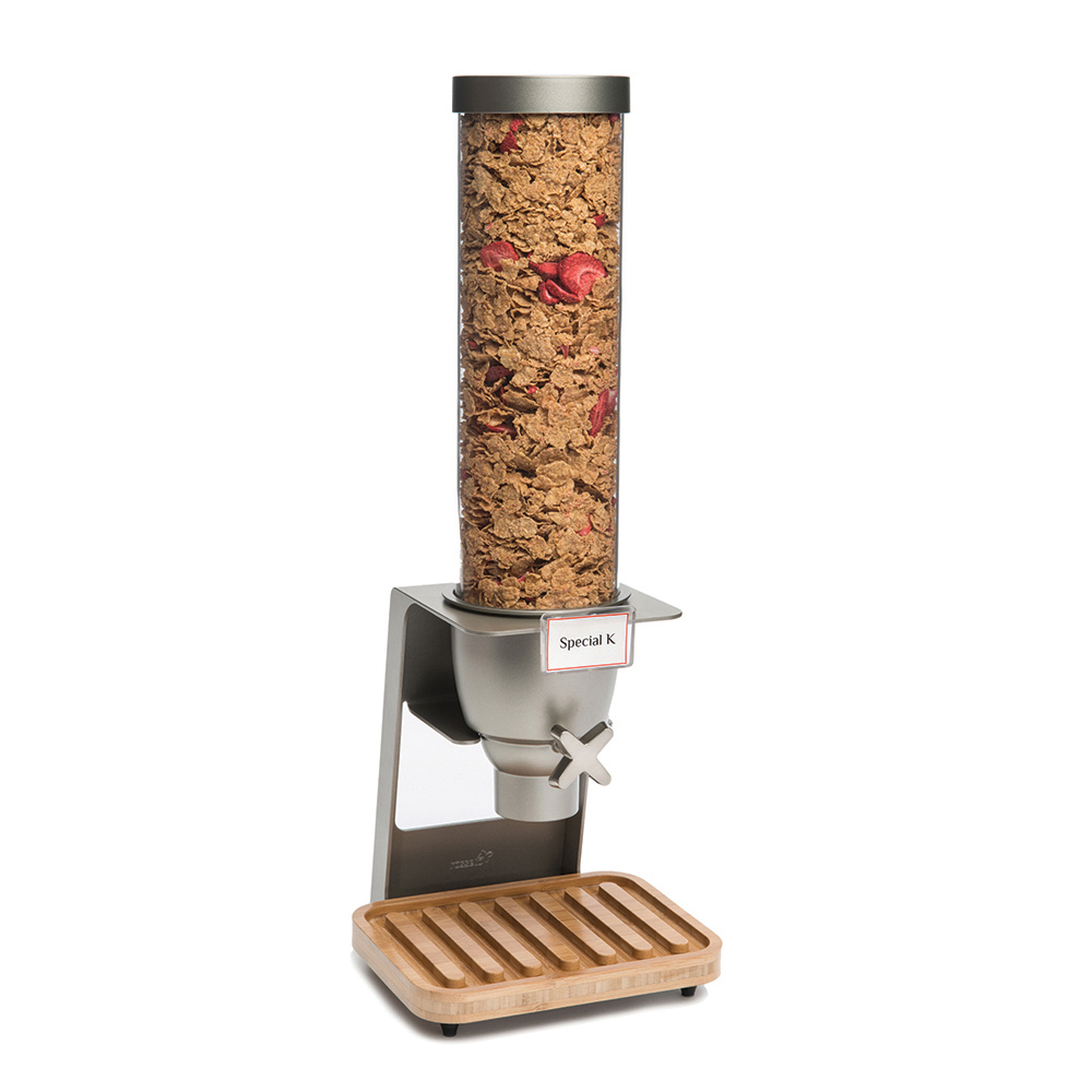 EZ-SERV® One-Container Table Top Dispenser With Bamboo Tray (1.3