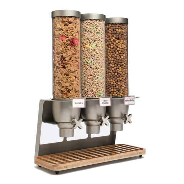 Cereal Dispenser Wall Mounted, Large Grains Dispenser Wall Mounted, Dry Food Dispenser with 2 Cups, Wall Mounted Candy Dispenser for Store Coffee