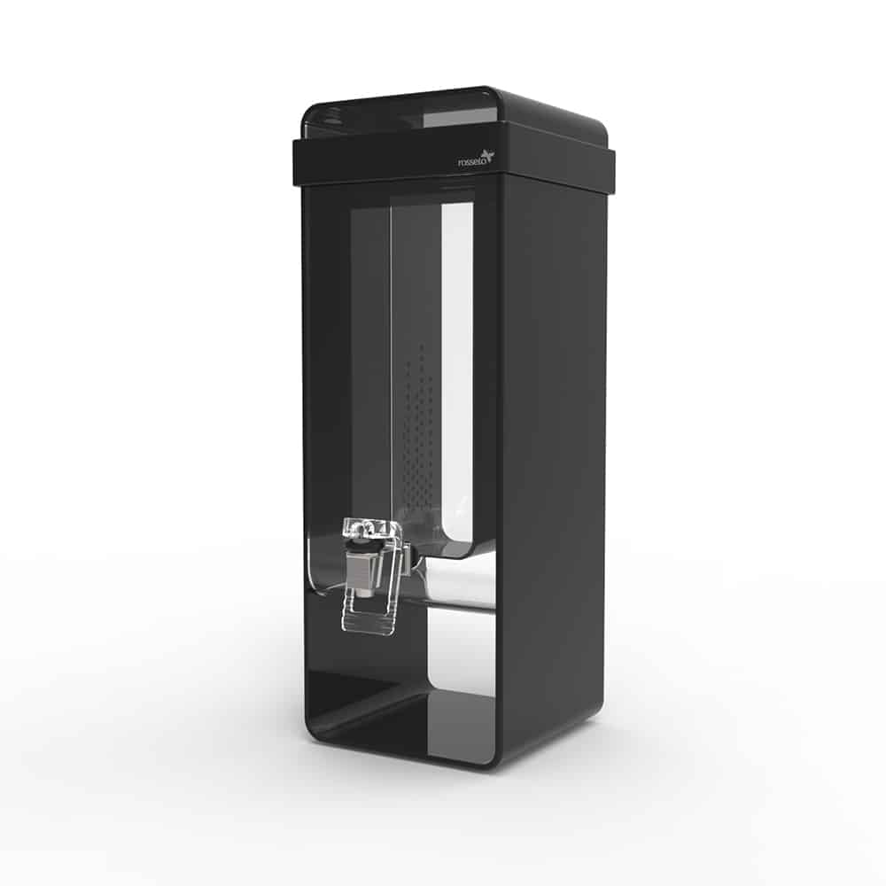 Choice 3 Gallon Black Slim Beverage / Juice Dispenser