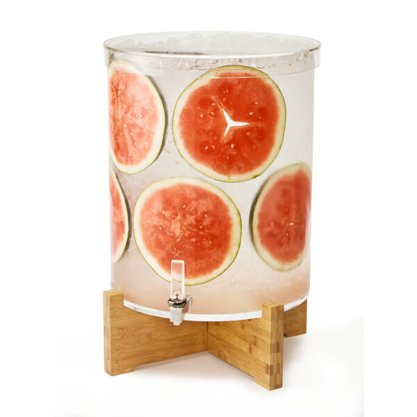 Rosseto® 14 Gal. Pool Beverage Dispenser, with Bamboo Base - LD178