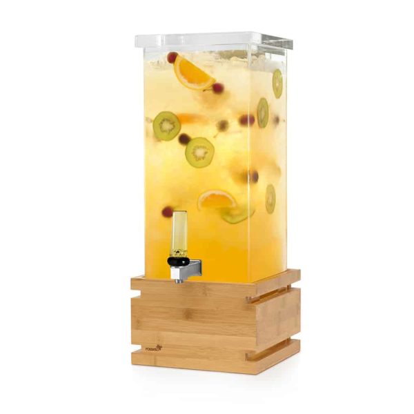 Rosseto LD121 2 gal Beverage Dispenser w/ Ice Basket - Plastic