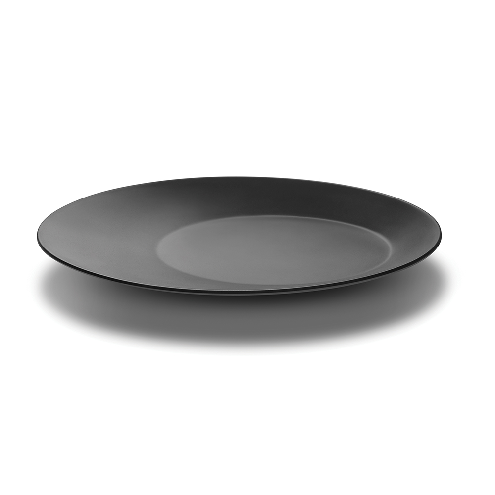 Black and White Large Round Melamine Platter MEL009 Rosseto