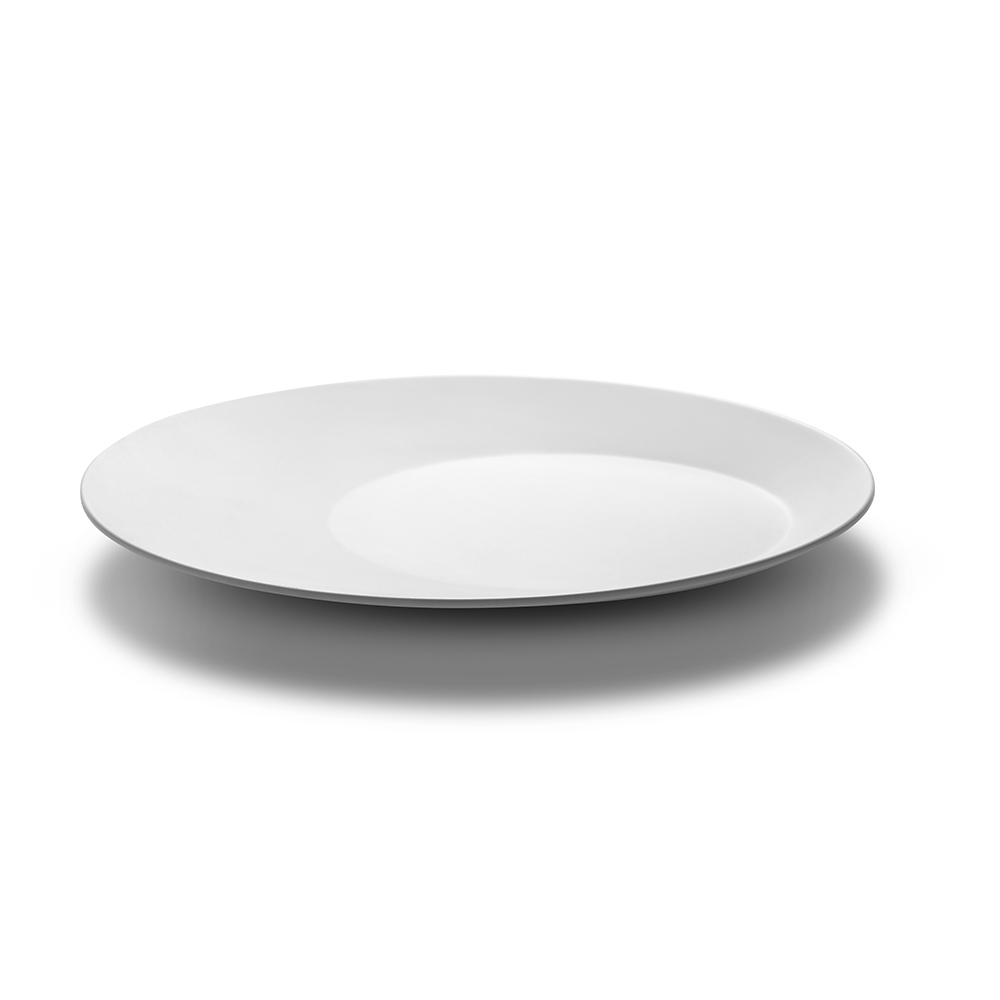 White Large Round Melamine Platter (set of 3 pcs.) MEL017 Rosseto