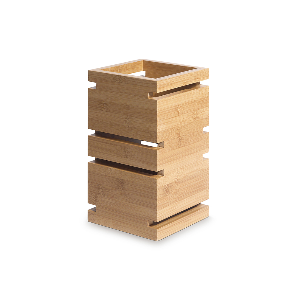 SKYCAP® 12” Natural Bamboo Square Multi-Level Riser - SW100 - Rosseto