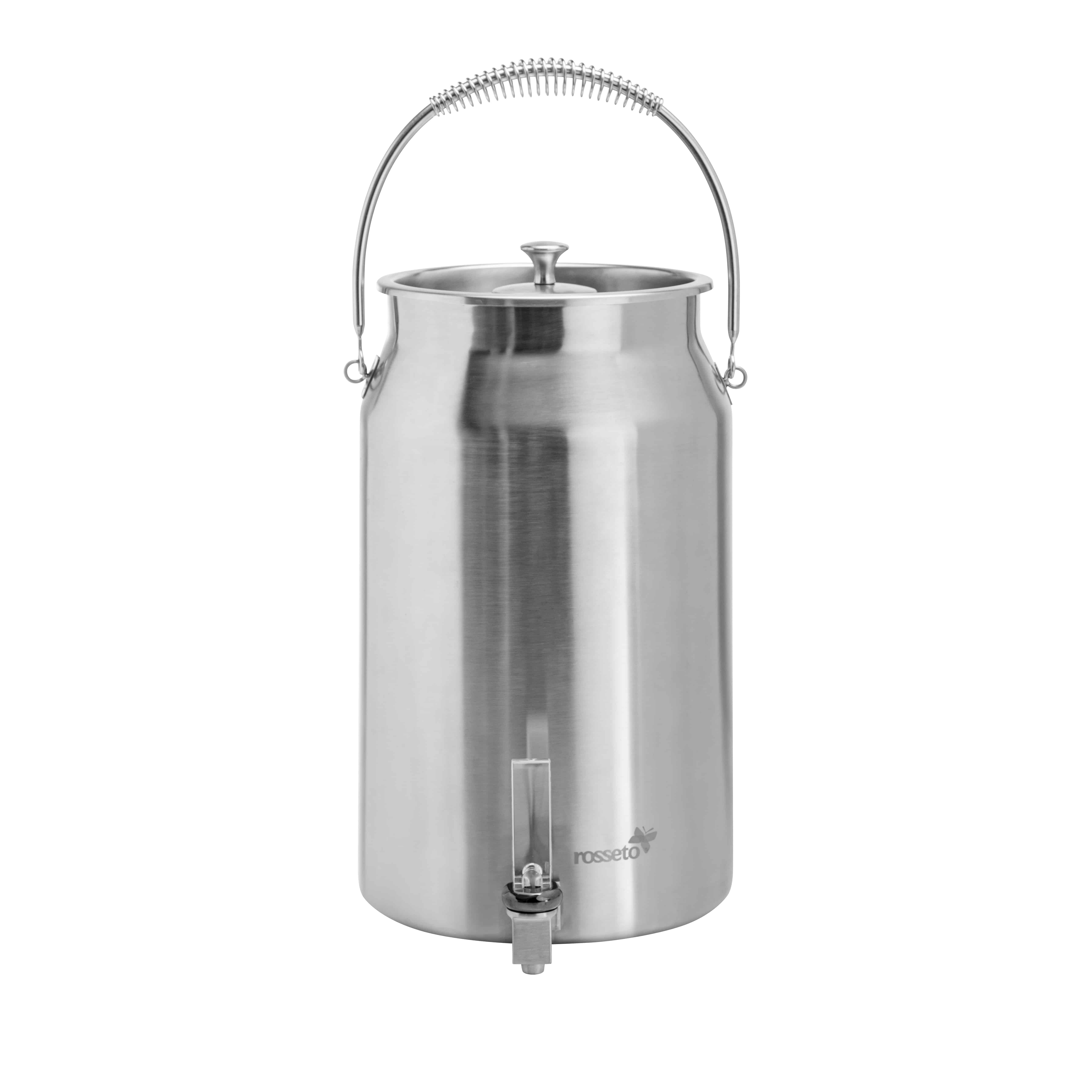 3 Gal. Brushed Stainless Steel Milk Urn with Ice Chamber, 1 EA LD207
