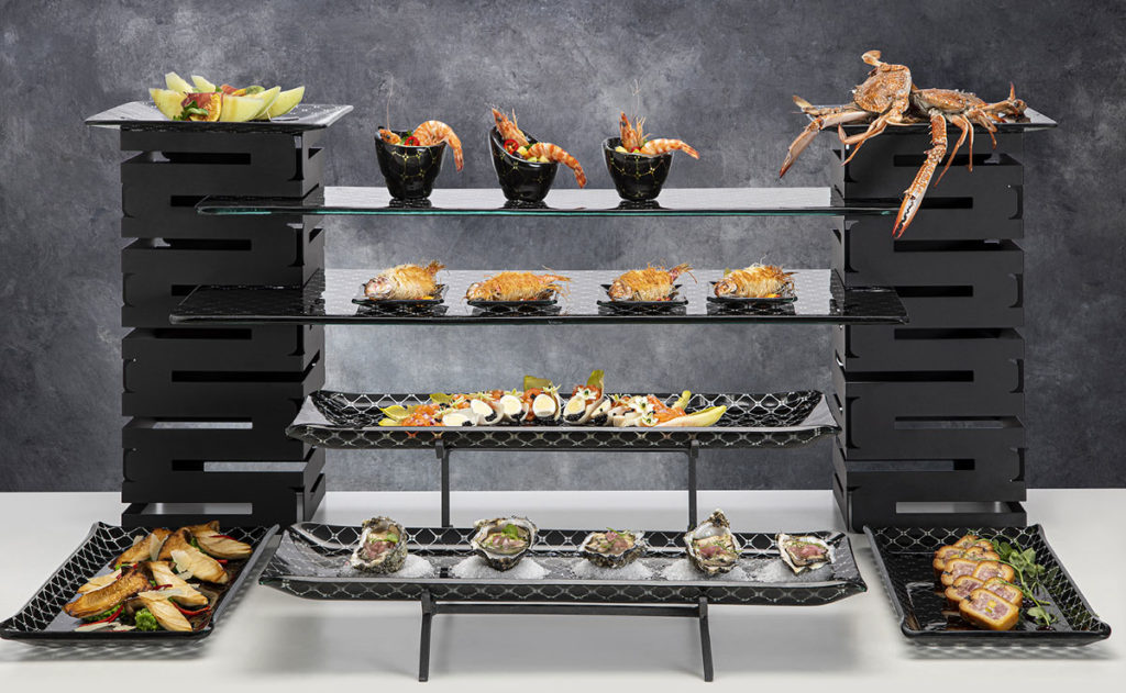 How to Use Risers and Surfaces to Create an Eyecatching Buffet Rosseto