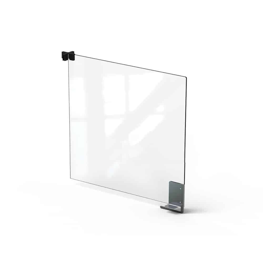 Avant Guarde™ 18" Tabletop Divider, includes Stainless Steel Brackets
