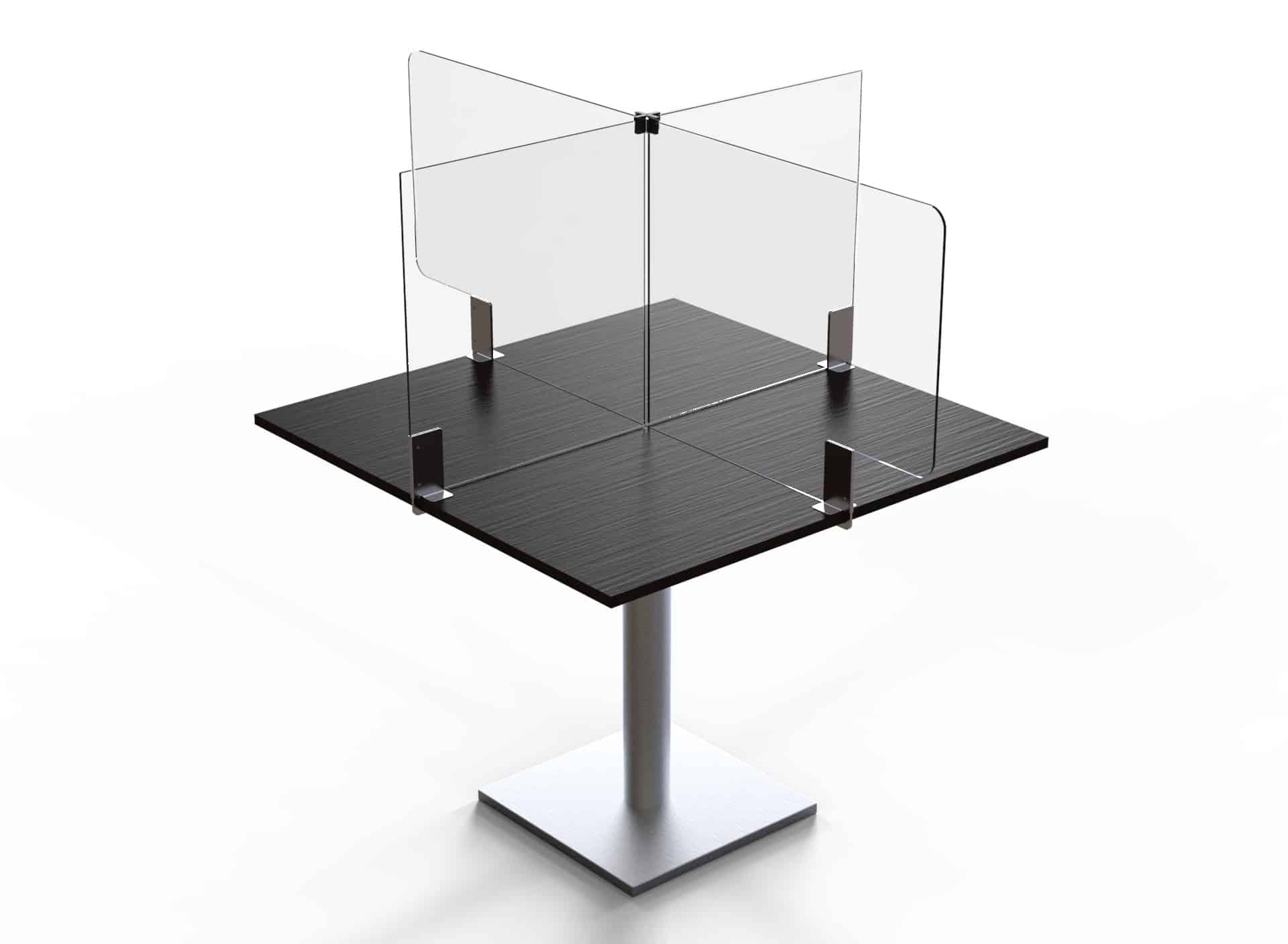 Avant Guarde™ Acrylic Table Divider Kit for 42"x30" Table, 1 EA