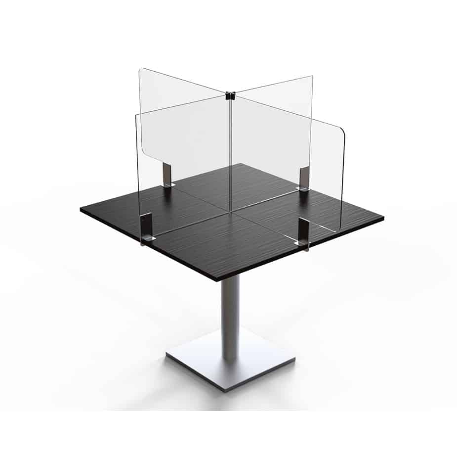 Avant Guarde™ Acrylic Table Divider Kit for 36x36 Round or Square Table,  1 EA - TDK002 - Rosseto
