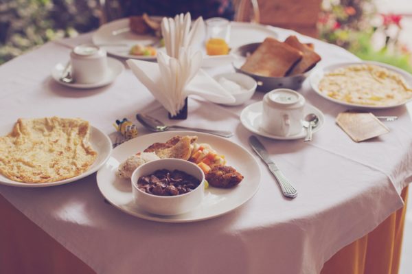 hotel breakfast buffet