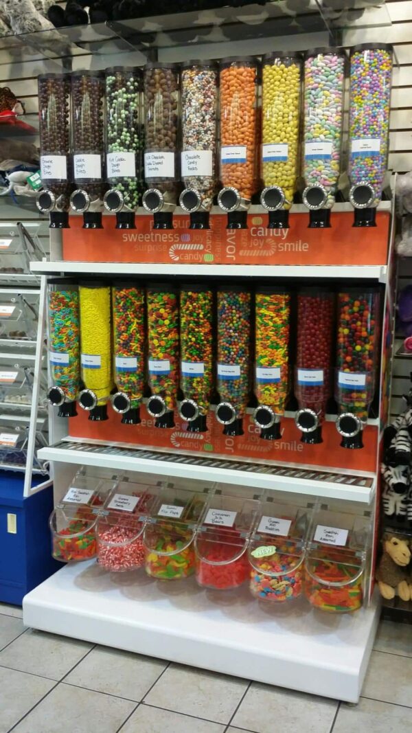 Bulk food store dispensers