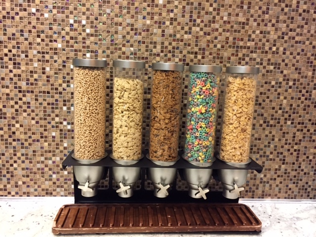 Distributore dispenser cereali albergo hotel colazione 2x5 litri