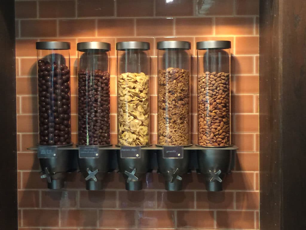 commercial wall mounted dry food dispensers