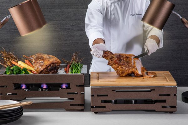 Bronze set with chef