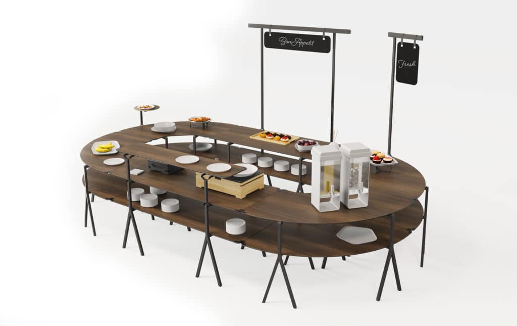 Modulite Mobile buffet table