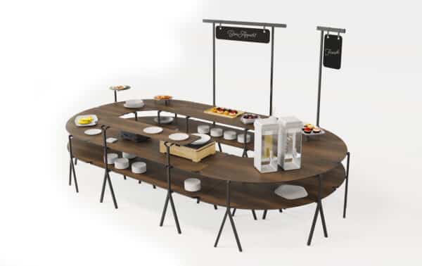 Modulite Mobile buffet table
