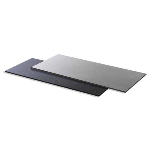 Concrete Gray/Black Marble Wide Reversible Rectangular HPL Surface - HPL005CGBM