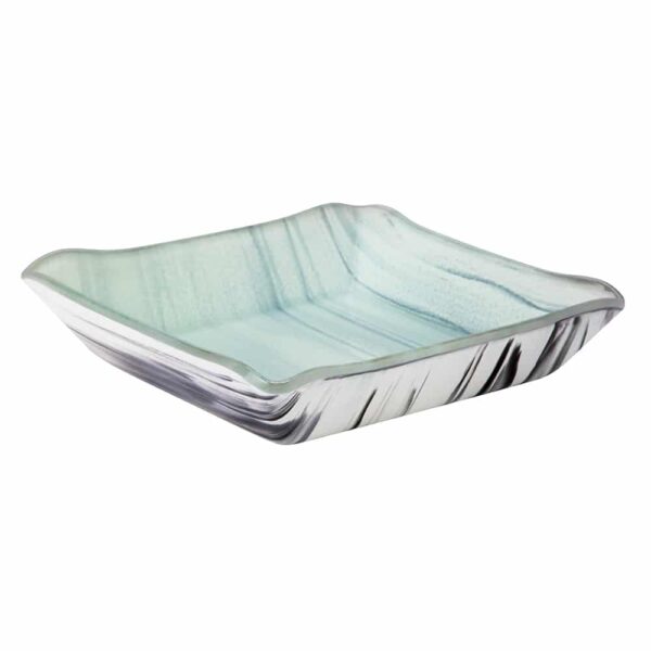 Aroma Black & White Square Conical Bowl, 1 EA - GLS063BW