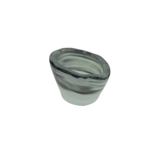 Aroma Black & White Mini Round Conical Bowl, Set of 12 - GLS065BW