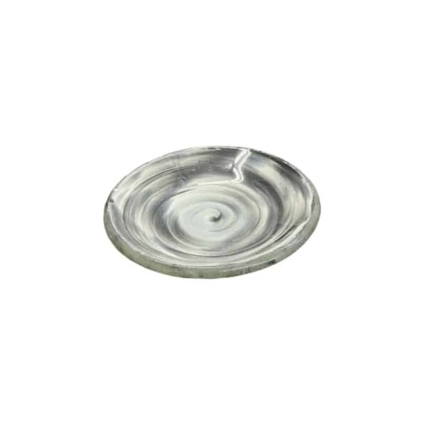 Aroma Black & White Mini Round Plate, Set of 12 - GLS066BW