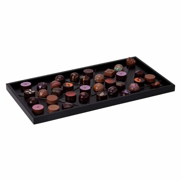 SkyRize Medium Rectangle Black Bamboo Shelf, 1 EA - RBLS200