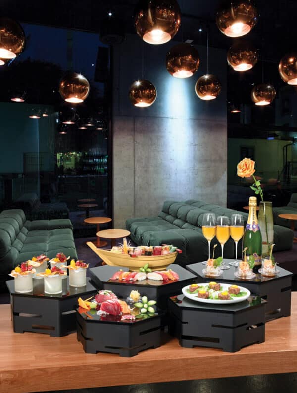 Inside Dance-Club with lamps