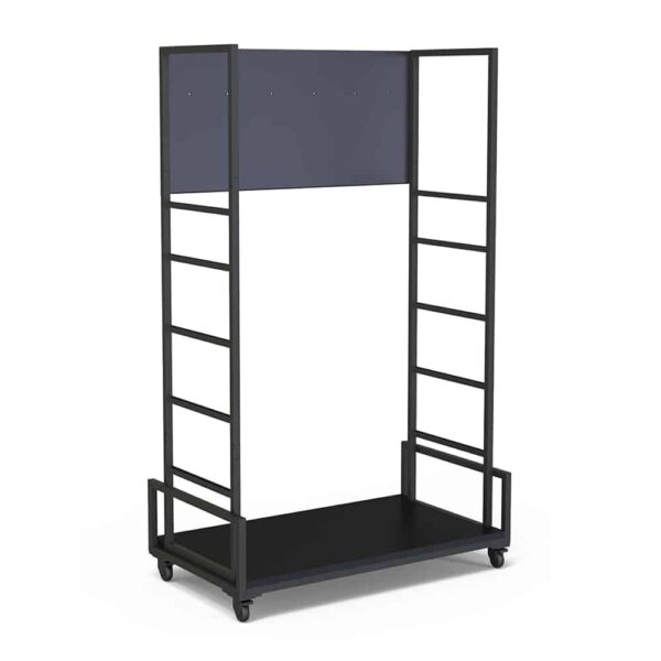 Modulite® Cart Frame w/Black Bamboo Base and 4 Rotating Wheels, 1 EA - MC-BASE2
