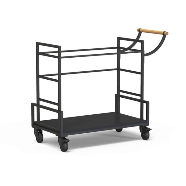 Modulite® Serving Cart, All Black Frame Base & Handle, 1 EA - MC-SERVBASE2