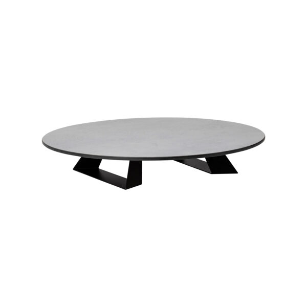 Alto 20" Round Concrete Gray HPL Riser w/3" Black Legs, 1 EA