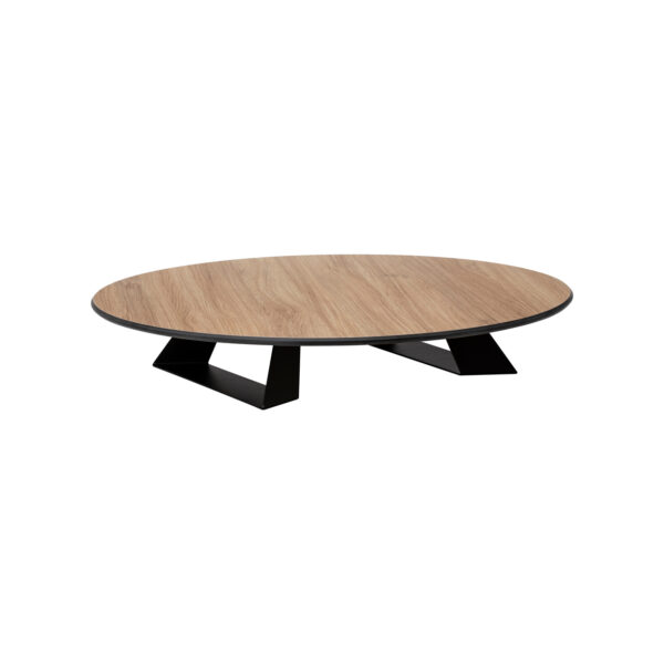 Alto  20" Round Natural Wood HPL Riser w/3" Black Legs, 1 EA