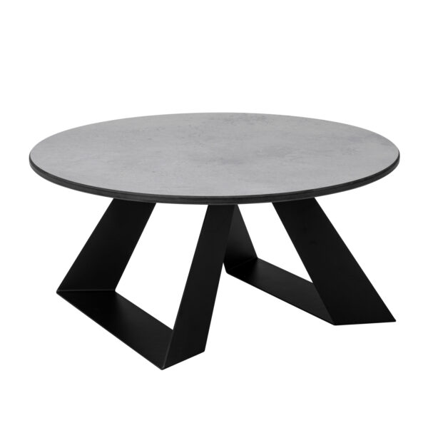 Alto 20" Round Concrete Gray HPL Riser w/6" Black Legs, 1 EA