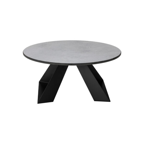 Alto 14" Round Concrete Gray HPL Riser w/6" Black Legs, 1 EA