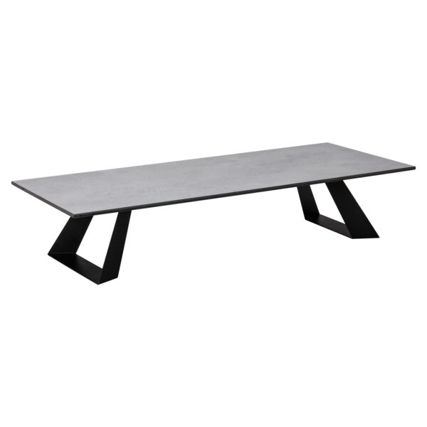 Alto Wide Rectangle Concrete Gray HPL Riser w/6" Black Legs, 1 EA - HPLRS58
