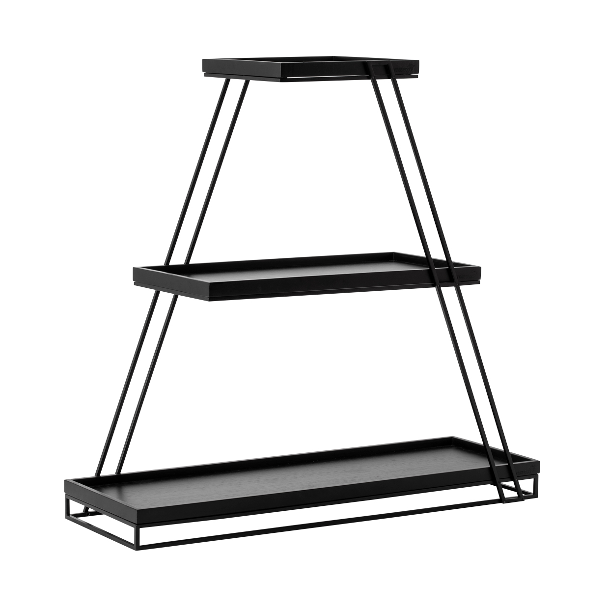 SkyRize™ Multi-Level Black Stand with Black Shelves, 1 EA - SR3B-BK ...