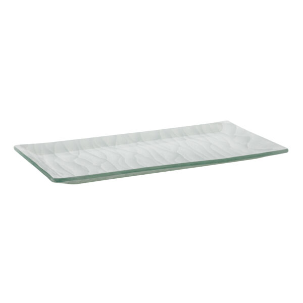 Sahara White Rectangular Platter with Rim, 1 EA - GLS070W
