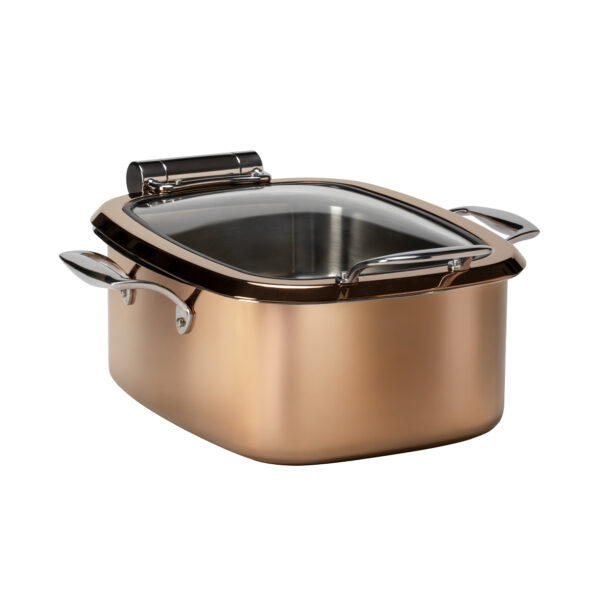 Le Dish Gold Square Chafing Pot 4.2 Qt, 1 EA - GWD295EL-GR