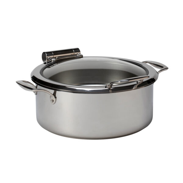 Le Dish Chrome Round Chafing Pot 4.8 Qt, 1 EA - GWD300EL-CH