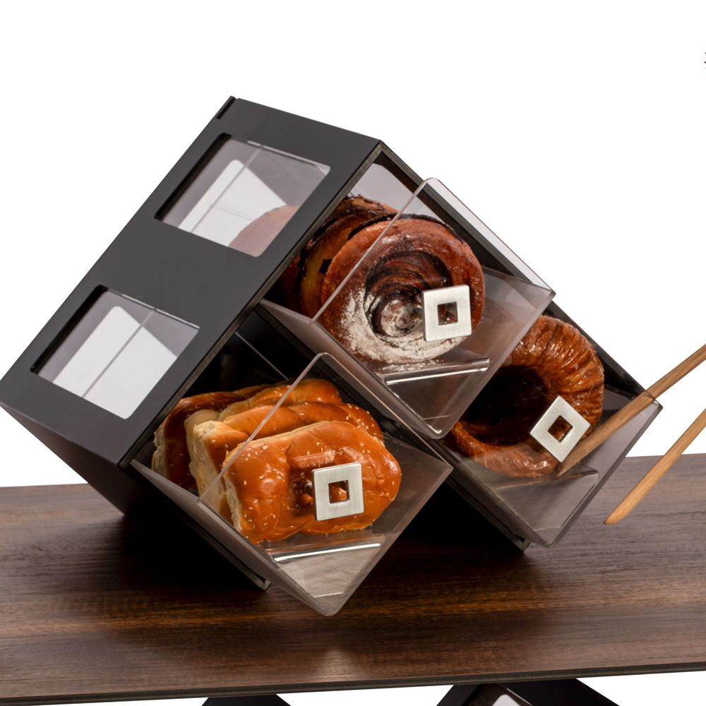 Triple Black Honeycomb Bakery w/Drawer and Insert, 1 EA – BK300BL