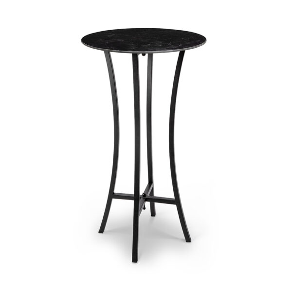 Moduliteª Cocktail Table Kit, Black Marble Cocktail Tabletop 24in & Black Legs, 1 EA