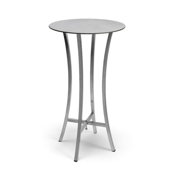 Moduliteª Cocktail Table Kit, Concrete Gray Cocktail Tabletop 24in & SS Legs, 1 EA
