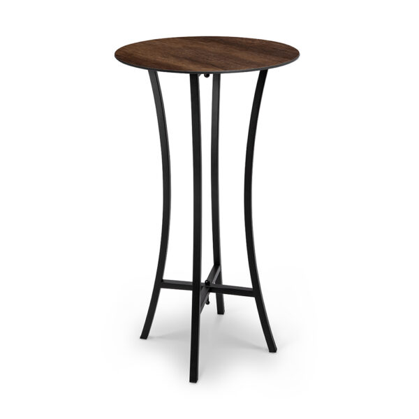 Moduliteª Cocktail Table Kit, Walnut Cocktail Tabletop 24in & Black Legs, 1 EA