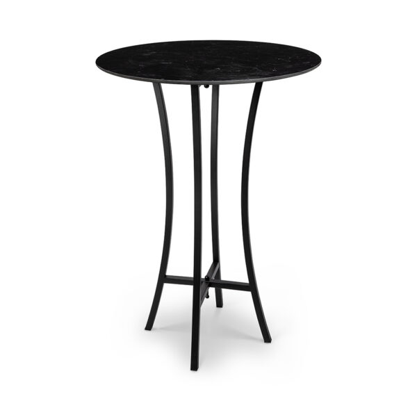 Moduliteª Cocktail Table Kit, Black Marble Cocktail Tabletop 30in & Black Legs, 1 EA